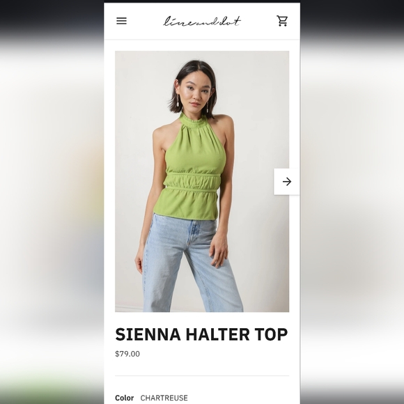 Line & Dot Sienna Halter Top - Picture 3 of 3